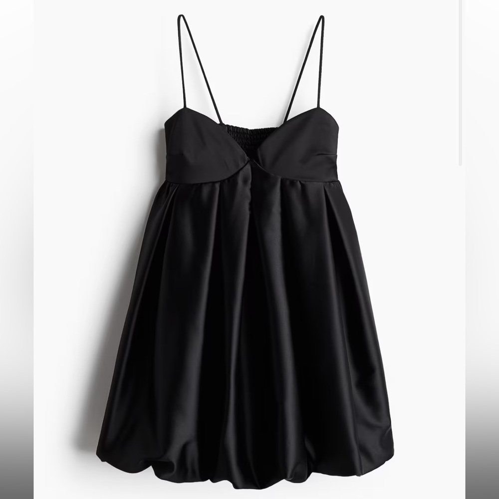 NWT Pleated Silk Bubble Mini Dress
